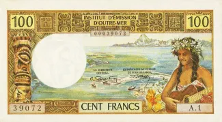 Vanuatu 100 Francs, 1965-1971