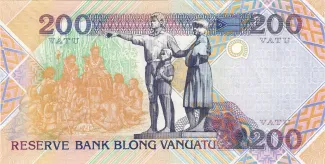 Vanuatu 200 Vatu, 1995-2006 reverse
