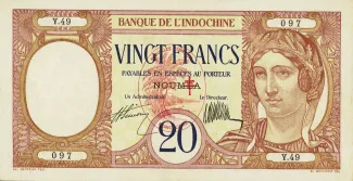 Vanuatu 20 Francs, 1941