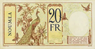 Vanuatu 20 Francs, 1941 reverse