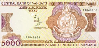 Vanuatu 5.000 Vatu, 1989 image