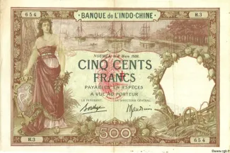 Vanuatu 500 Francs, 1941