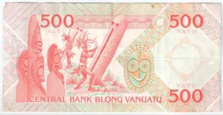 Vanuatu 500 Vatu, 1982 reverse