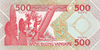 Vanuatu 500 Vatu, 1993-2006 reverse