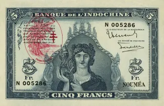 Vanuatu 5 Francs, 1945