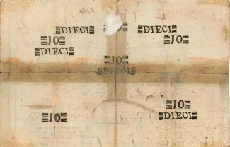 Vatican City 10 Scudi, 1785 reverse
