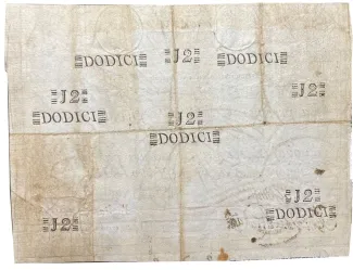 Vatican City 12 Scudi, 1792 reverse