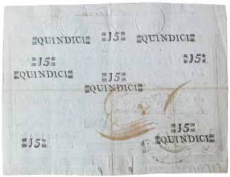 Vatican City 15 Scudi, 1785-1797 reverse