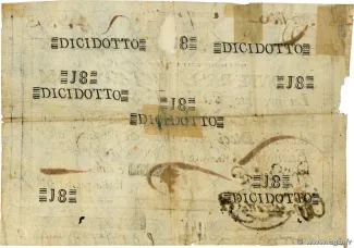 Vatican City 18 Scudi, 1785-1795 reverse