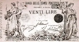 Vatican City 20 Lire, 1867 image