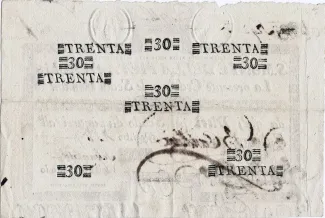 Vatican City 30 Scudi, 1797 reverse