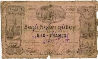 Vaud 10 Francs, 1865-1871