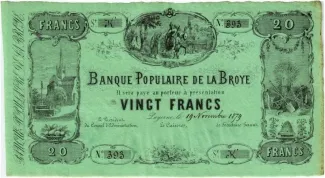 Vaud 20 Francs, 1879