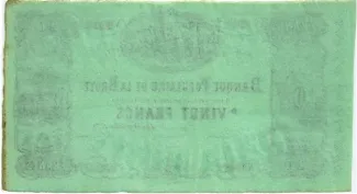 Vaud 20 Francs, 1879 reverse