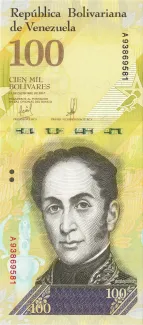 Venezuela 100.000 Bolivares, 2017 image