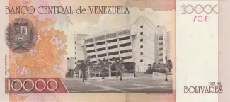 Venezuela 10.000 Bolivares, 2000-2006 reverse