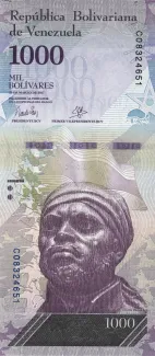 Venezuela 1.000 Bolivares, 2017 image