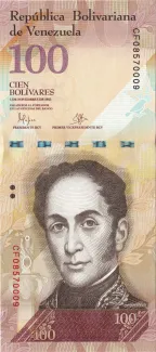 Venezuela 100 Bolivares, 2017 image