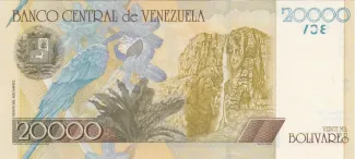Venezuela 20.000 Bolivares, 2001-2006 reverse