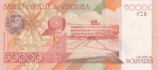 Venezuela 50.000 Bolivares, 1998 reverse