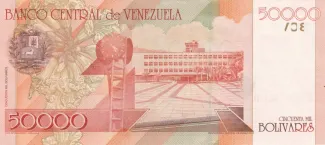 Venezuela 50.000 Bolivares, 2005-2006 reverse