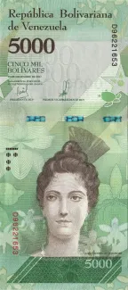 Venezuela 5.000 Bolivares, 2017 image