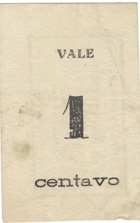 Viana do Castelo, District of 1 Centavo, 1920 reverse