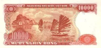 Vietnam 10.000 Dong, 1990 reverse