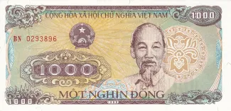 Vietnam 1.000 Dong, 1988 obverse