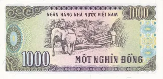 Vietnam 1.000 Dong, 1988 reverse