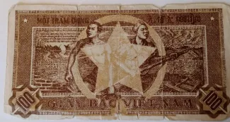 North Vietnam 100 Dong, 1950 reverse