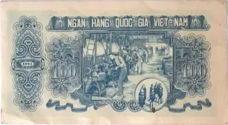 North Vietnam 100 Ðồng, 1951 reverse