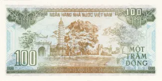 Vietnam 100 Dong, 1991 reverse