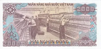 Vietnam 2.000 Dong, 1988 reverse