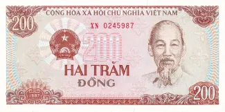 Vietnam 200 Dong, 1987 obverse