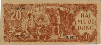North Vietnam 20 Ðồng, 1948 reverse