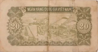North Vietnam 20 Ðồng, 1951 reverse