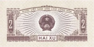 North Vietnam 2 Xu, 1964 obverse