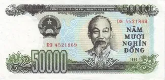 Vietnam 50.000 Dong, 1990 obverse