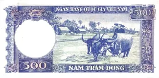South Vietnam 500 Ðồng, 1962 reverse