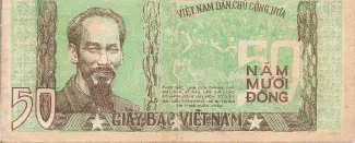 North Vietnam 50 Dong, 1953 obverse