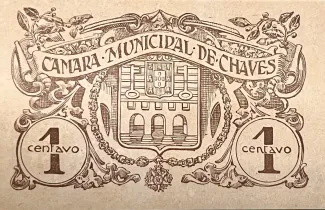 Vila Real, District of 1 Centavo,  reverse