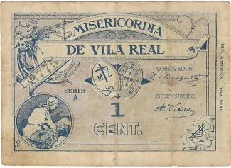 Vila Real, District of 1 Centavo,  obverse