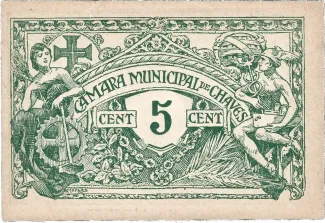 Vila Real, District of 5 Centavos,  reverse