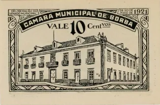 vora, District of 10 Centavos, 1921 reverse