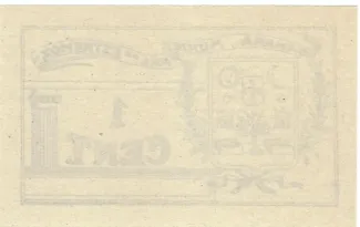 vora, District of 1 Centavo,  reverse