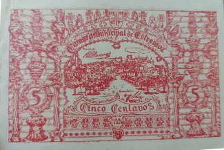 vora, District of 5 Centavos, obverse