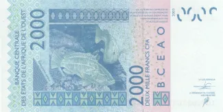 Western African States 2.000 Francs, 2003-2024 reverse