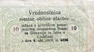 Yugoslavia Notgeld 10 Vinarjev, 1919 obverse
