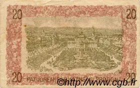 Yugoslavia Notgeld 20 Filira, 1919 reverse